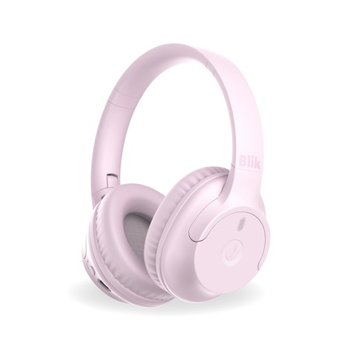 Audífonos Bluetooth Inalámbricos Blik Soul250 Rosados 20 Hrs