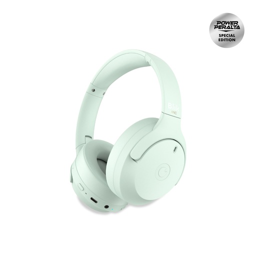 Audifonos Bluetooth Blik Powersoul Cancelación De Ruido 72H Green Light | POWER PERALTA EDITION