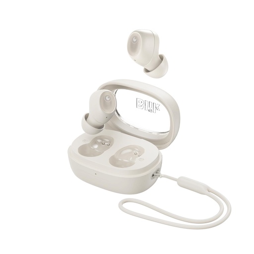Audífonos Bluetooth Inalámbricos Blik Buds80 30 Hrs Crema