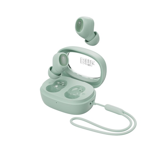 Audífonos Bluetooth Inalámbricos Blik Buds80 30 Hrs Verde
